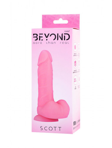 Фаллоимитатор beyond by toyfa scott розовый 20 см