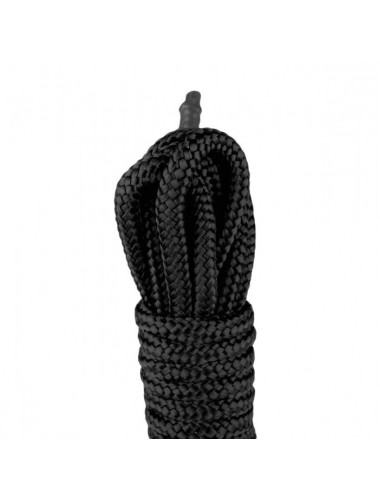 Черная веревка для бондажа Easytoys Bondage Rope - 5 м.