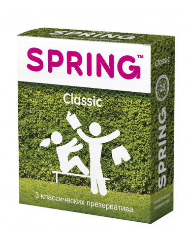 Классические презервативы SPRING CLASSIC - 3 шт.