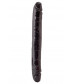 Двусторонний фаллоимитатор black and red чёрный 31 см