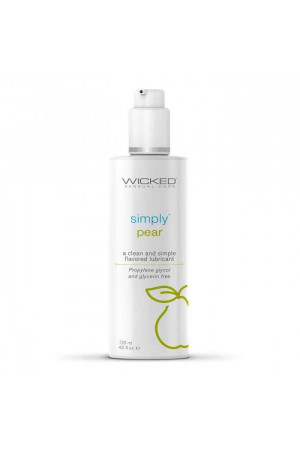 Гель-лубрикант на водной основе с ароматом груши Wicked Simply Pear - 120 мл.