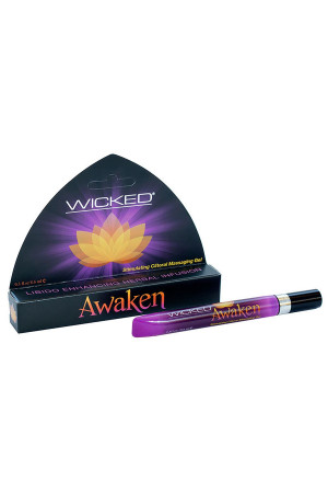 Возбуждающий массажный гель для клитора WICKED AWAKEN - 8,6 мл.