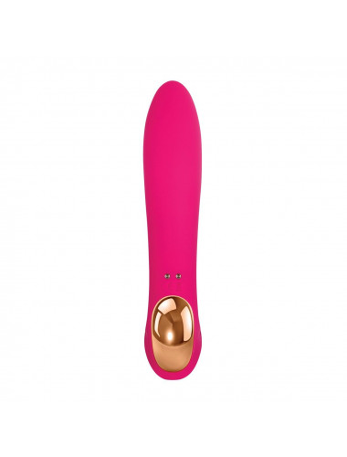 Розовый вибратор с клиторальным отростком Bliss Vibrator - 17,8 см.