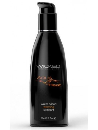 Согревающий лубрикант на водной основе Wicked AQUA HEAT - 60 мл.