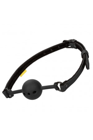 Черный силиконовый кляп-шар Breathable Ball Gag