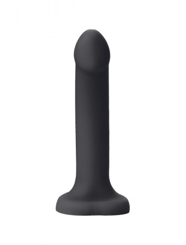 Черный фаллос с имитацией эякуляции Silicon Cum Dildo L - 19,6 см.