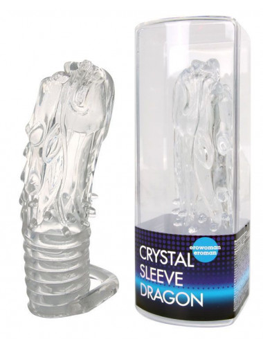 Насадка закрытая в форме дракона crystal sleeve dragon 13,5 см