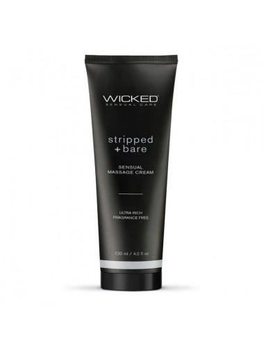 Массажный легкий крем WICKED Stripped plus Bare - 120 мл.