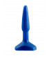 Синий анальный стимулятор Small Anal Plug - 12 см.