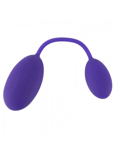 Анальный и вагинальный шарики gogasm фиолетовый