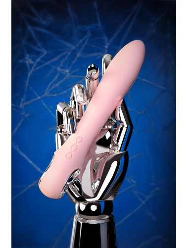 Вибратор с электростимуляцией physics galvani vibe розовый 20,5 см