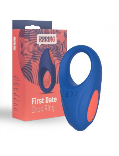 Синее эрекционное кольцо RRRING First Date Cock Ring