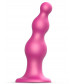 Розовая насадка Strap-On-Me Dildo Plug Beads size L