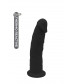 Черный фаллоимитатор-реалистик DILDO 6INCH - 15,2 см.