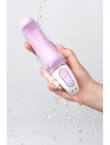 Сиреневый вибратор Satisfyer Charming Smile - 18,5 см.