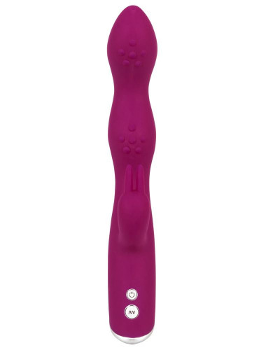 Фиолетовый вибратор A   G-Spot Rabbit Vibrator для стимуляции зон G и A - 23,6 см.