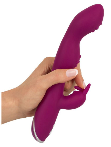 Фиолетовый вибратор A   G-Spot Rabbit Vibrator для стимуляции зон G и A - 23,6 см.