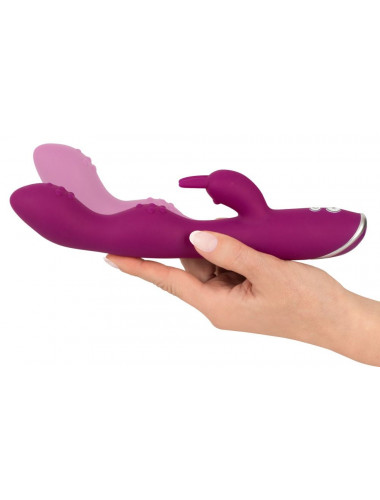 Фиолетовый вибратор A   G-Spot Rabbit Vibrator для стимуляции зон G и A - 23,6 см.