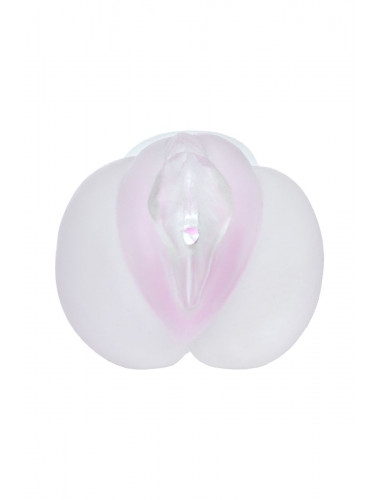 Мастурбатор реалистичный toyfa juicy pussy crystal rose 14 см