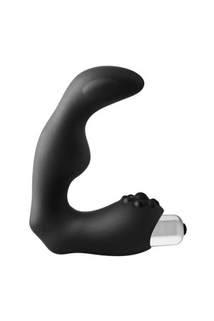 Черный вибромассажер простаты FantASStic Vibrating Prostate Massager - 11,3 см.