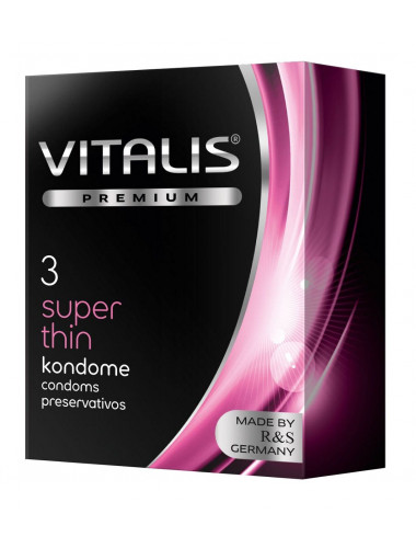 Ультратонкие презервативы VITALIS PREMIUM super thin - 3 шт.