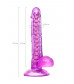 Реалистичный фаллоимитатор a-toys celiam фиолетовый 20,5 см