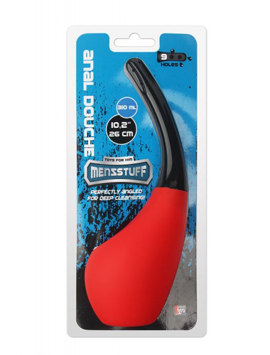 Анальный душ MENZSTUFF 310ML ANAL DOUCHE RED/BLACK