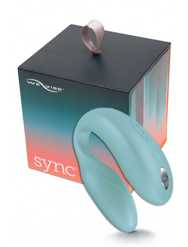 Вибромассажер для пар  we-vibe sync aqua голубой