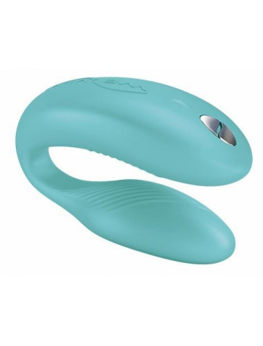 Вибромассажер для пар  we-vibe sync aqua голубой