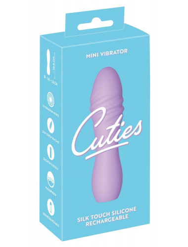 Сиреневый мини-вибратор Cuties - 10,8 см.