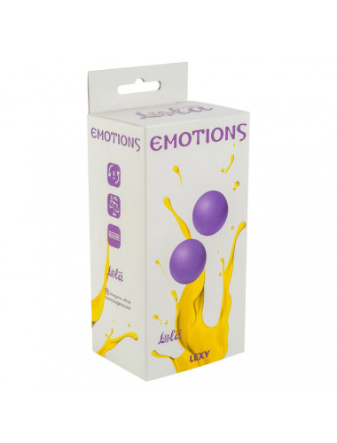 Фиолетовые вагинальные шарики без сцепки Emotions Lexy Large