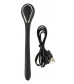 Черный гибкий уретральный стимулятор с вибрацией Vibrating Bendable Dilator - 13,5 см.