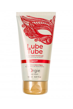 Интимный гель на водной основе Lube Tube Hot с разогревающим эффектом - 150 мл.