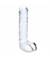 Прозрачный фаллоимитатор 8  Realistic Ribbed Glass Dildo - 20,3 см.