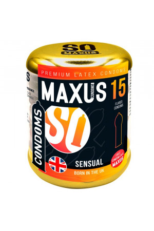 Презервативы анатомической формы Maxus Sensual - 15 шт.