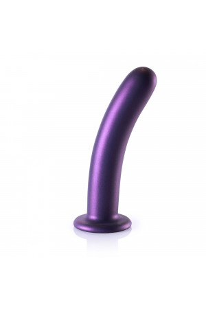 Фиолетовый фаллоимитатор Smooth G-Spot - 17,7 см.