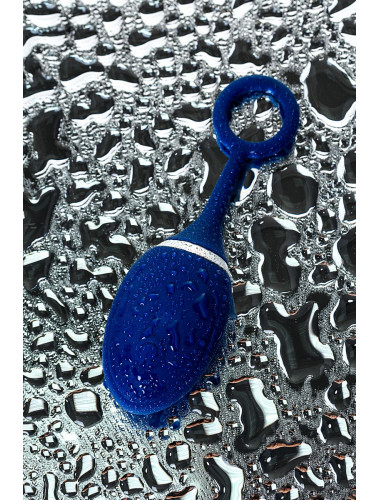 Анальная вибровтулка oplay unico с пультом ду синяя 13,5 см