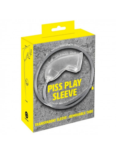 Прозрачная насадка на пенис Piss Play Sleeve для игр с мочеиспусканием