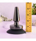 Черная анальная вибропробка Beginner Metal Plug - 11,2 см.