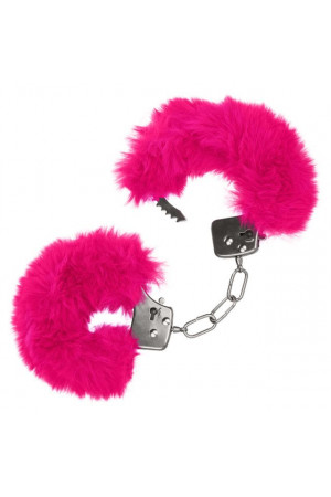 Металлические наручники с розовым мехом Ultra Fluffy Furry Cuffs