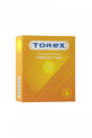 Презервативы ребристые torex №3