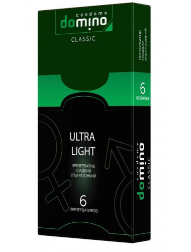 Супертонкие презервативы DOMINO Classic Ultra Light - 6 шт.