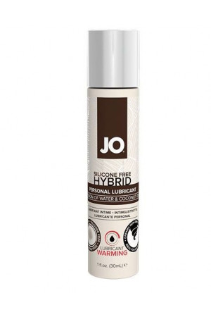 Водно-масляный лубрикант с разогревающим эффектом JO Silicone Free Hybrid Lubricant WARMING  - 30 мл.