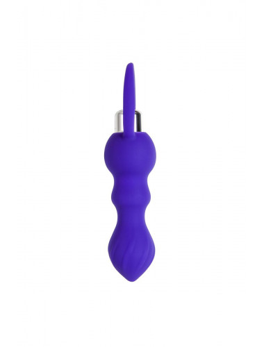Анальная вибровтулка todo curvy фиолетовая 14 см