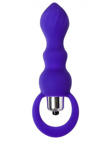 Анальная вибровтулка todo curvy фиолетовая 14 см