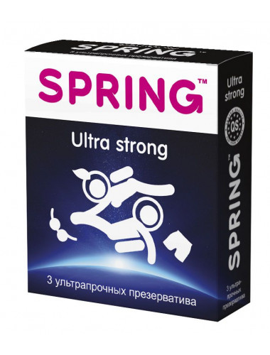 Ультрапрочные презервативы SPRING ULTRA STRONG - 3 шт.