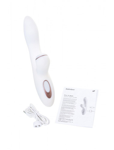 Вибромассажер с вакуумно-волновой клиторальной стимуляцией Satisfyer Pro + G-Spot - 22 см.