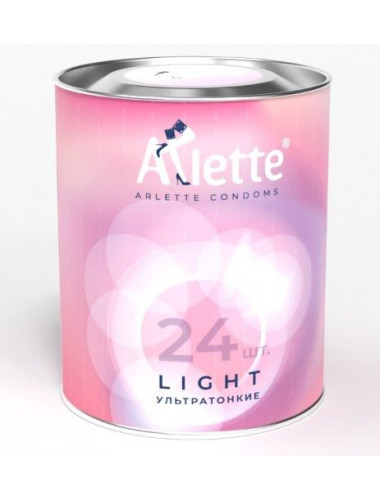 Ультратонкие презервативы Arlette Light - 24 шт.