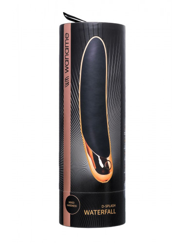 Нереалистичный вибратор waname waterfall чёрный 21,3 см