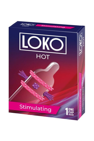 Стимулирующая насадка на пенис LOKO HOT с возбуждающим эффектом